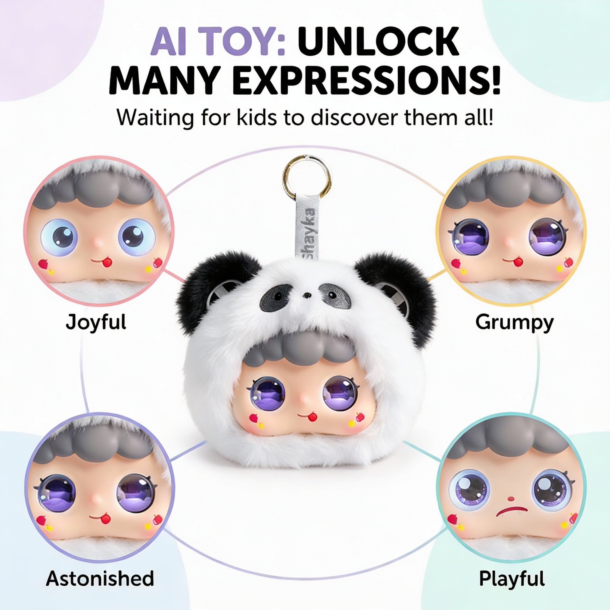 AI Interactive Plush Toy WowLulu - White