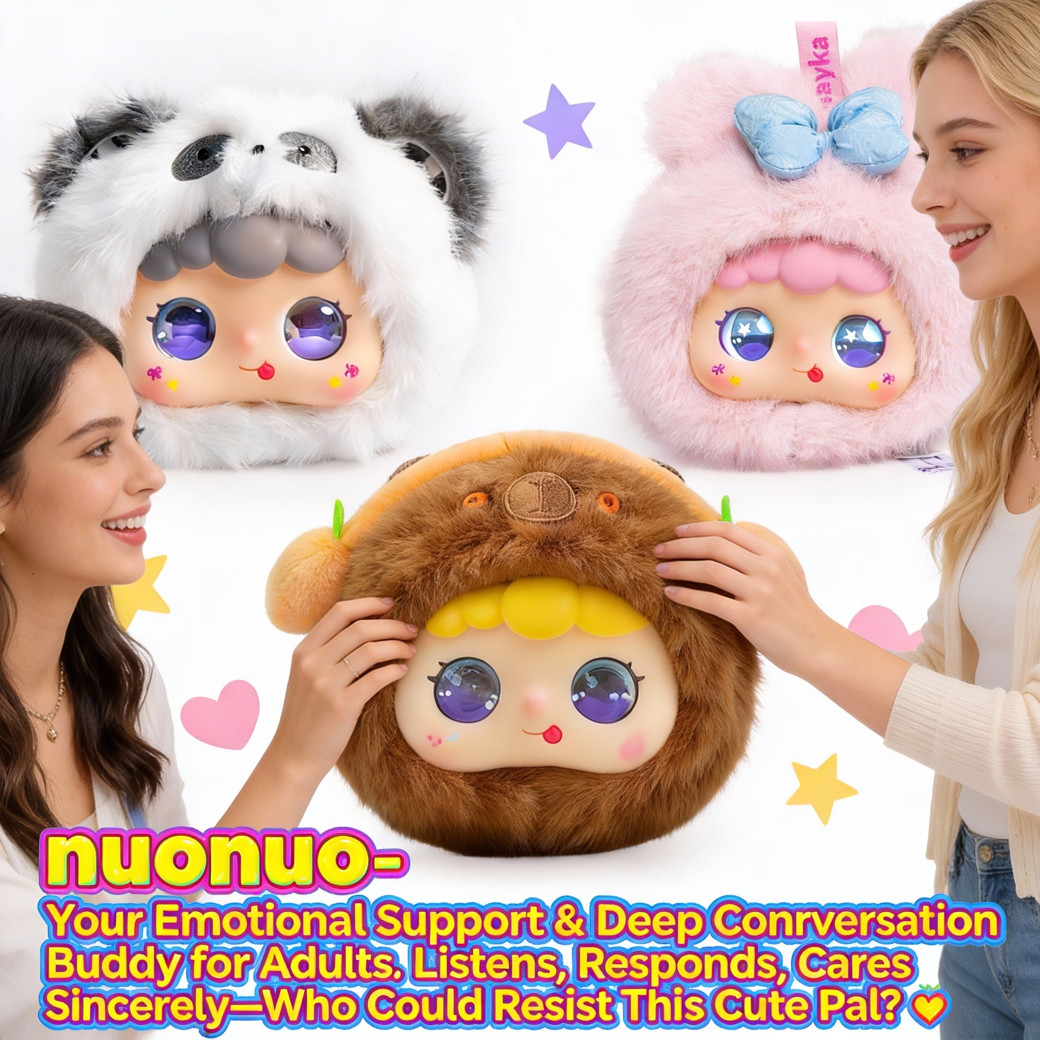 AI Interactive Plush Toy WowLulu - Brown
