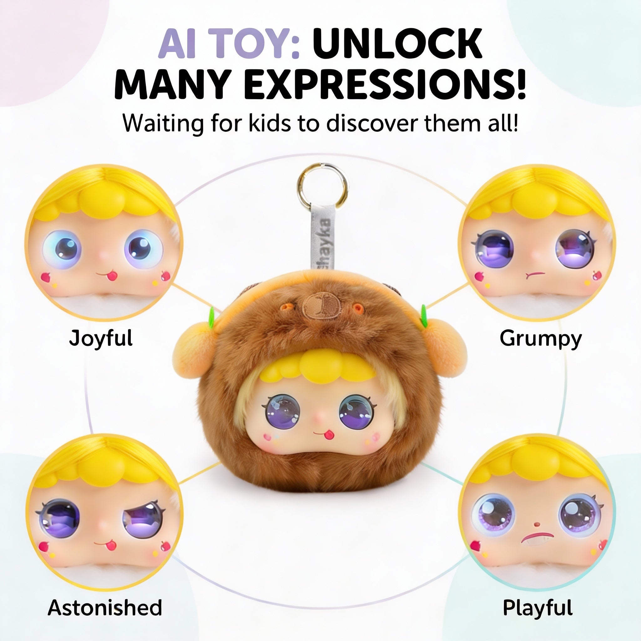 AI Interactive Plush Toy WowLulu - Brown