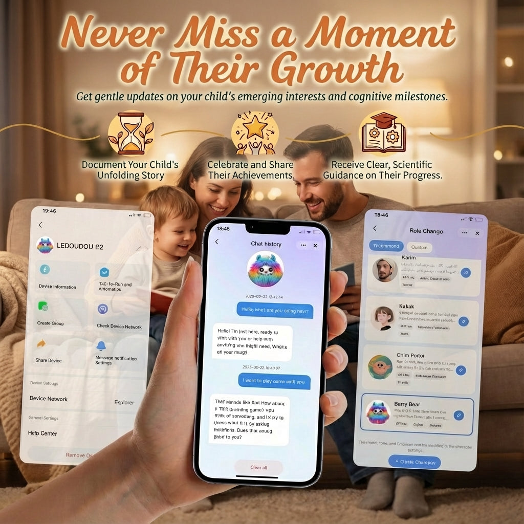 AI  Interactive Plush Toy Monster - Rainbow