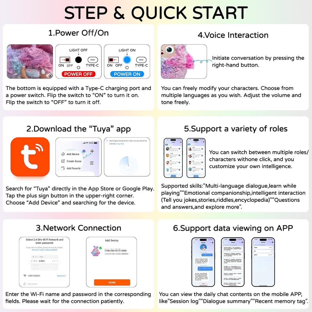 AI  Interactive Plush Toy LEDODO - Bunny