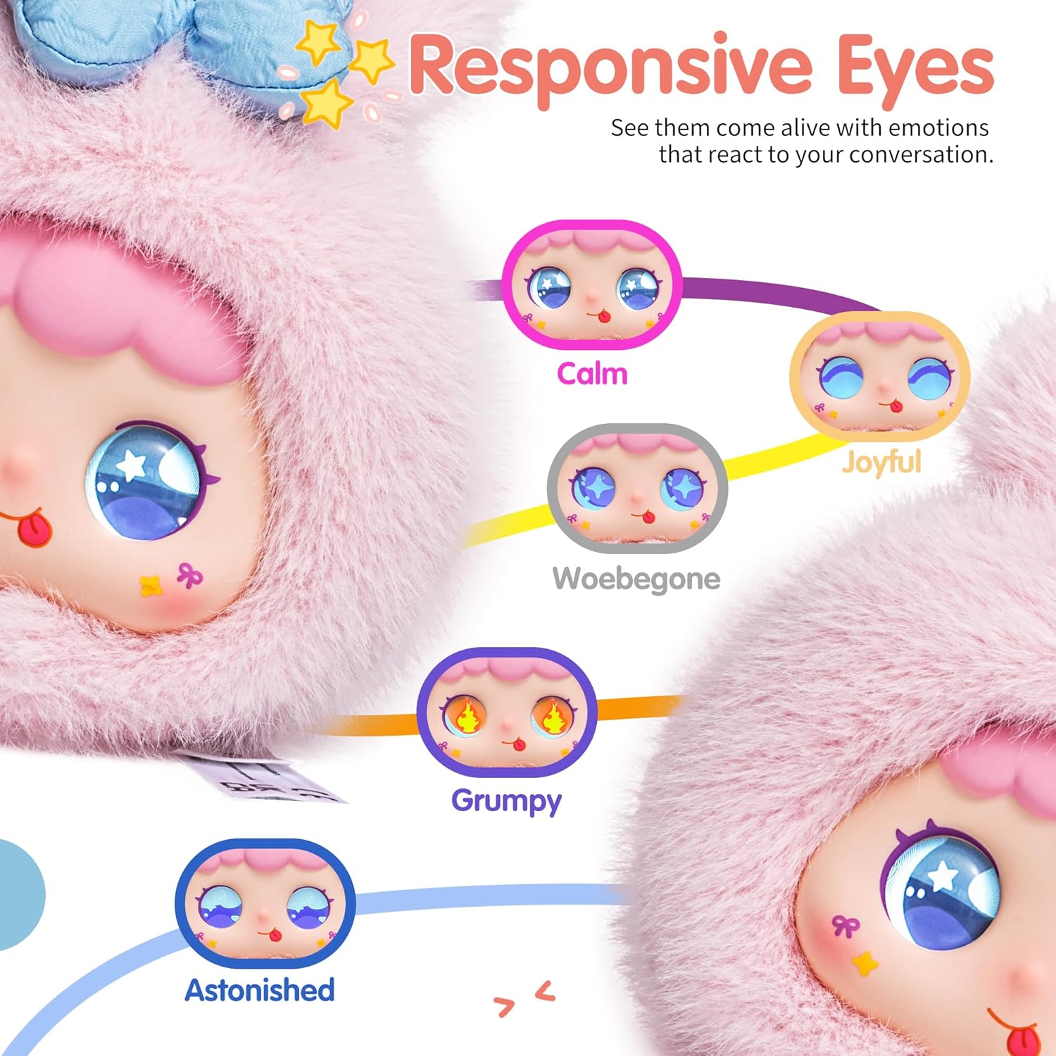 AI  Interactive Plush Toy WowLulu - Pink