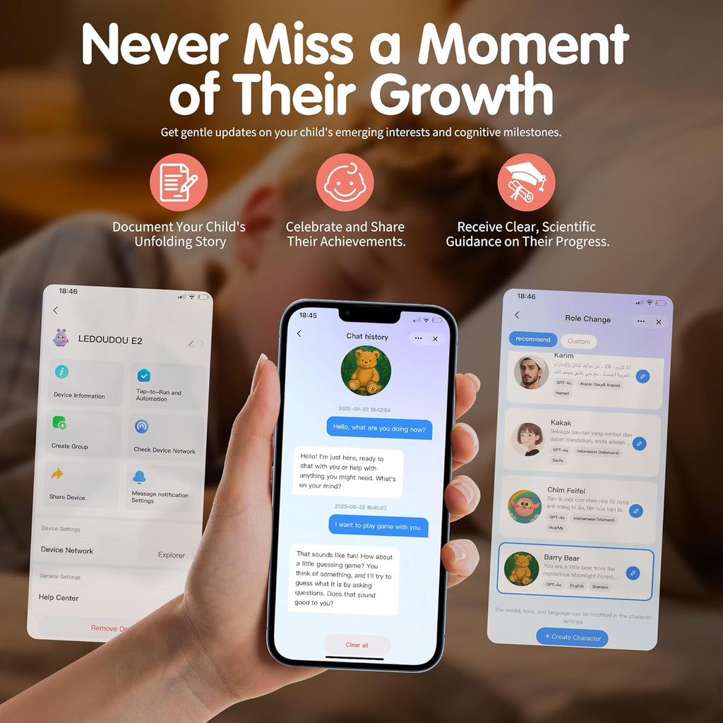 AI  Interactive Plush Toy WowLulu - Pink