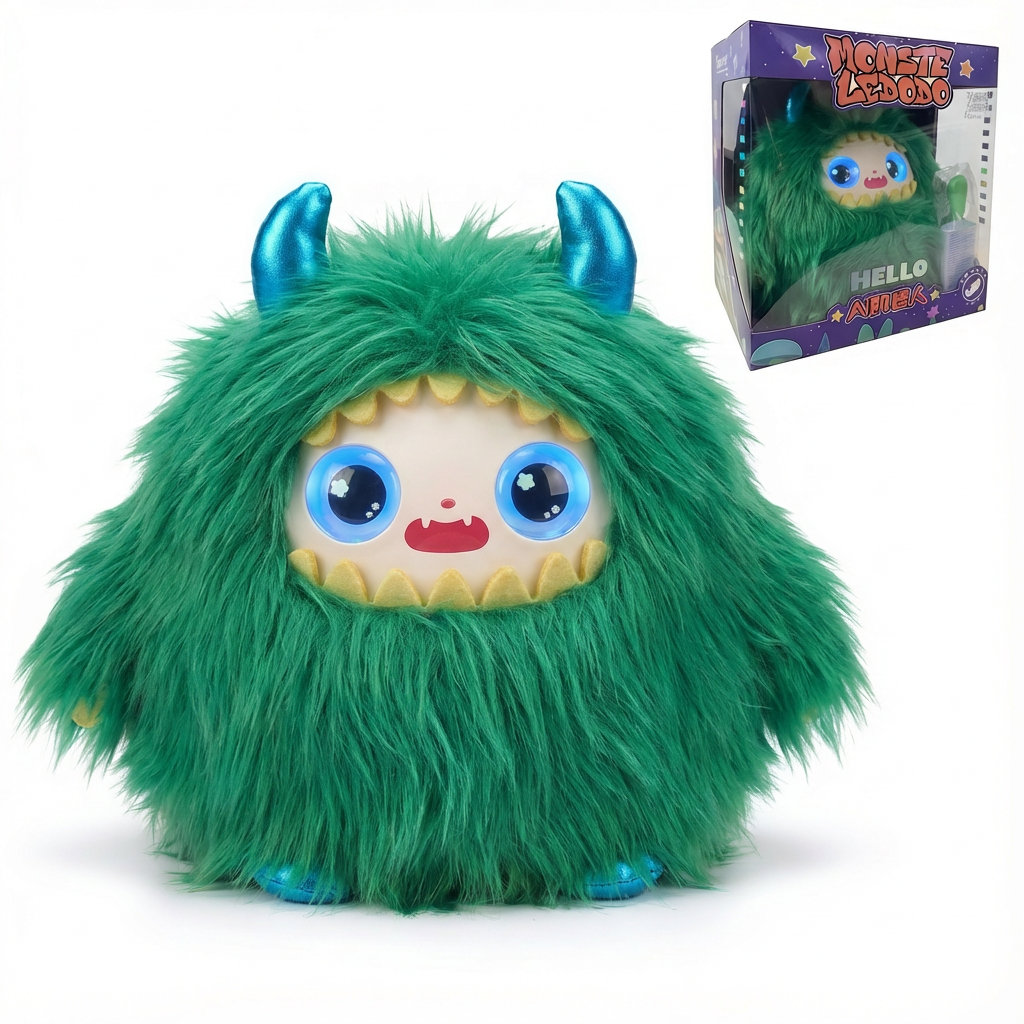 AI  Interactive Plush Toy Monster - Green