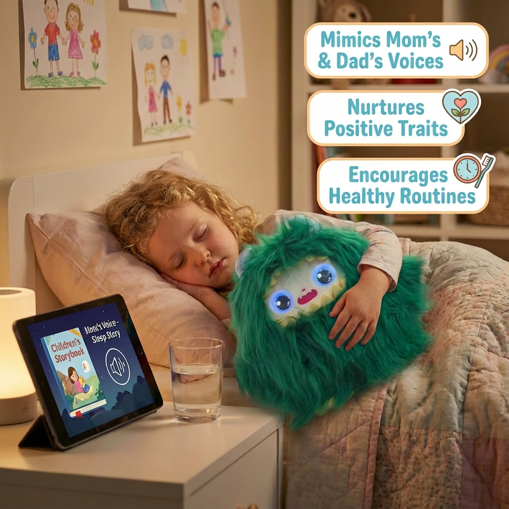 AI  Interactive Plush Toy Monster - Green