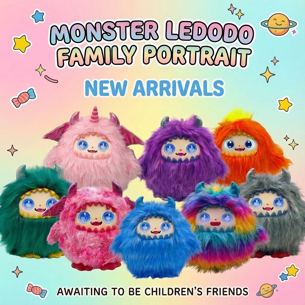 AI Interactive Plush Toy Monster - Blue